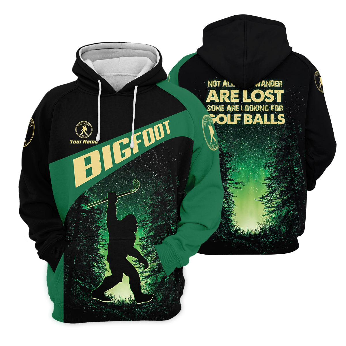 Bigfoot Custom Mens Golf Polo Shirt,  Golf Gifts For Dad - Image 8
