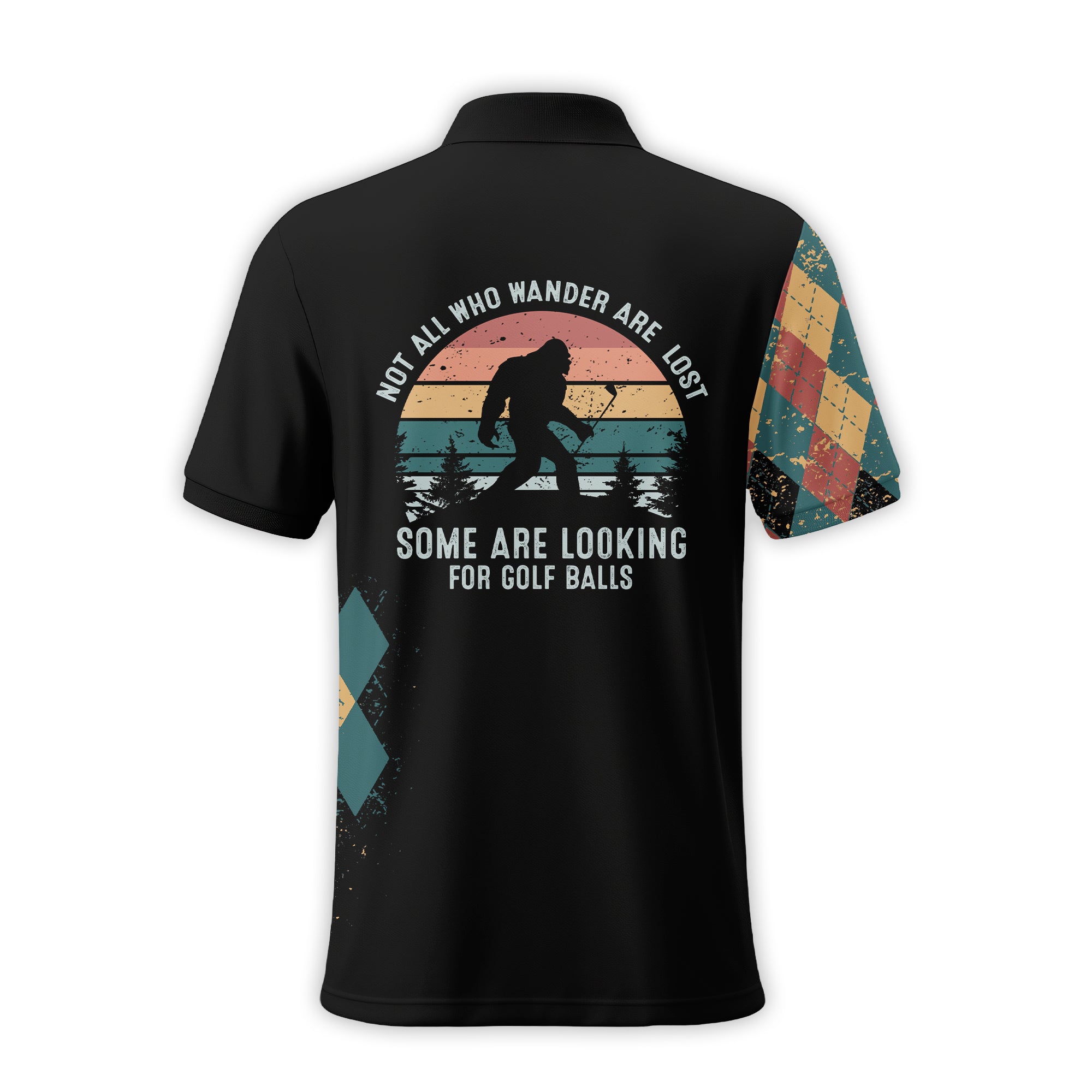 Not All Who Wonder Are Lost, Custom Polo Shirt, Present For Golfer - Image 3
