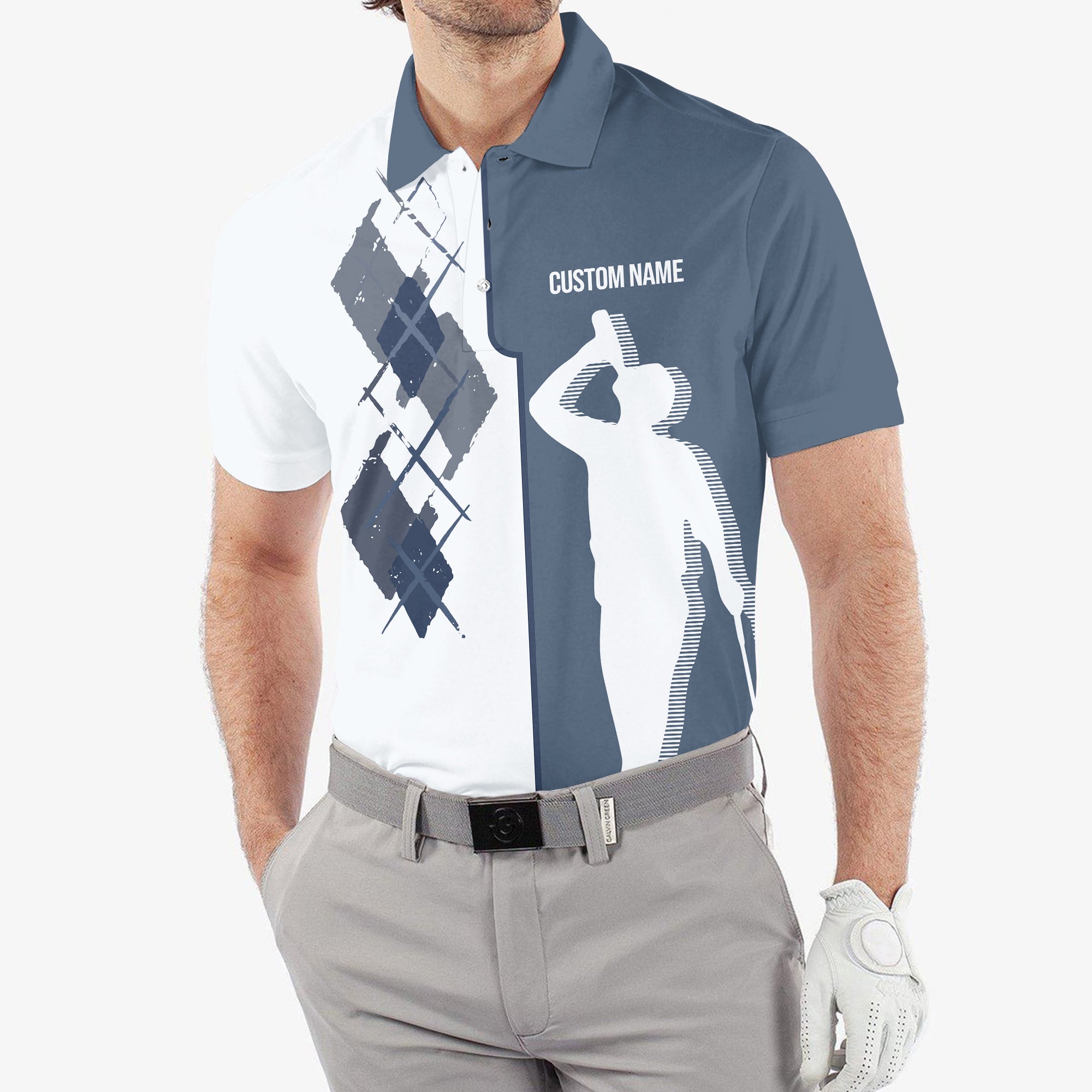 Swing Swear Drink Repeat Golf Shirt, Custom Polo Shirt, Present For Golfer - Image 5