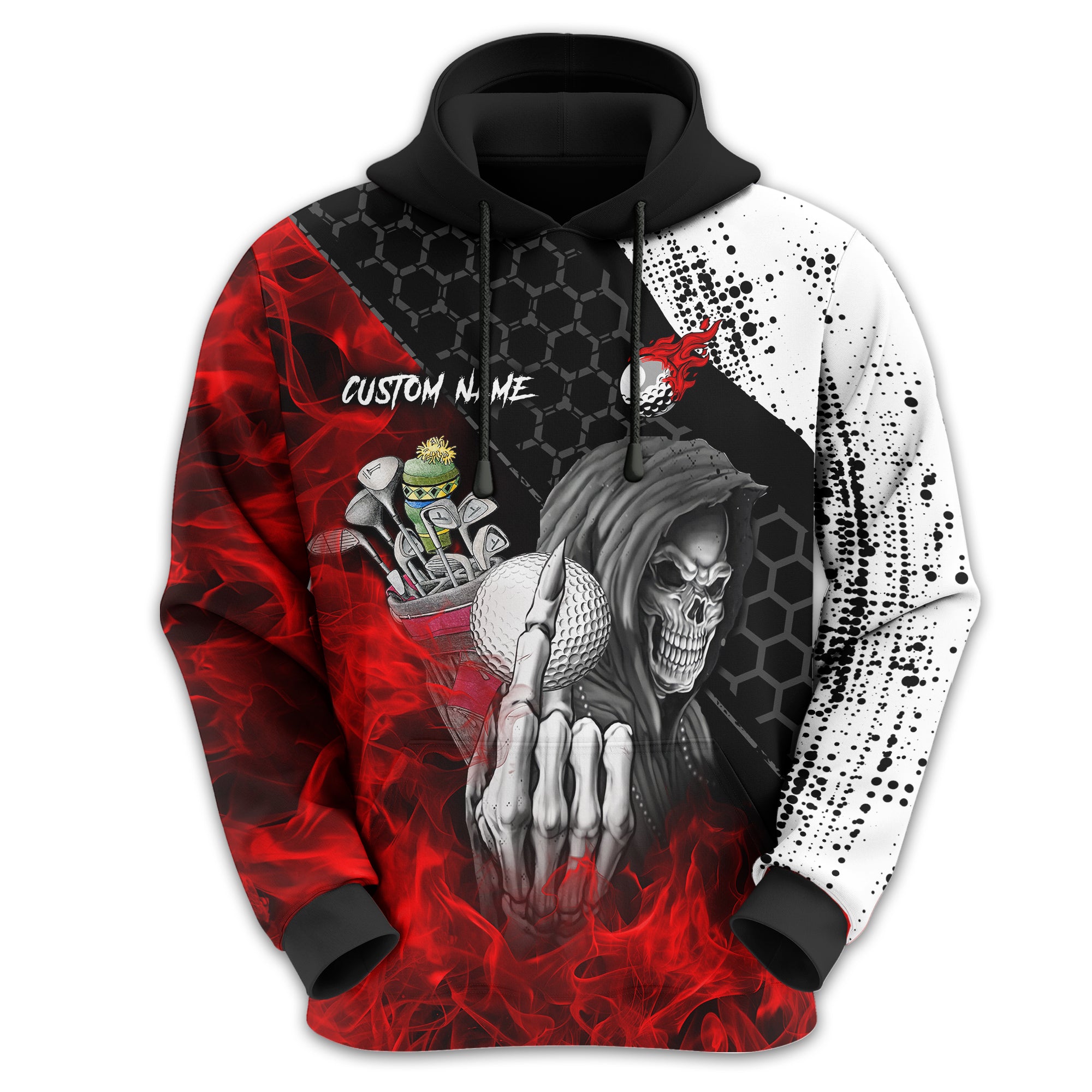 Hello Darkness My Old Friend Custom Golf Shirt, Present For Golfer - Image 15