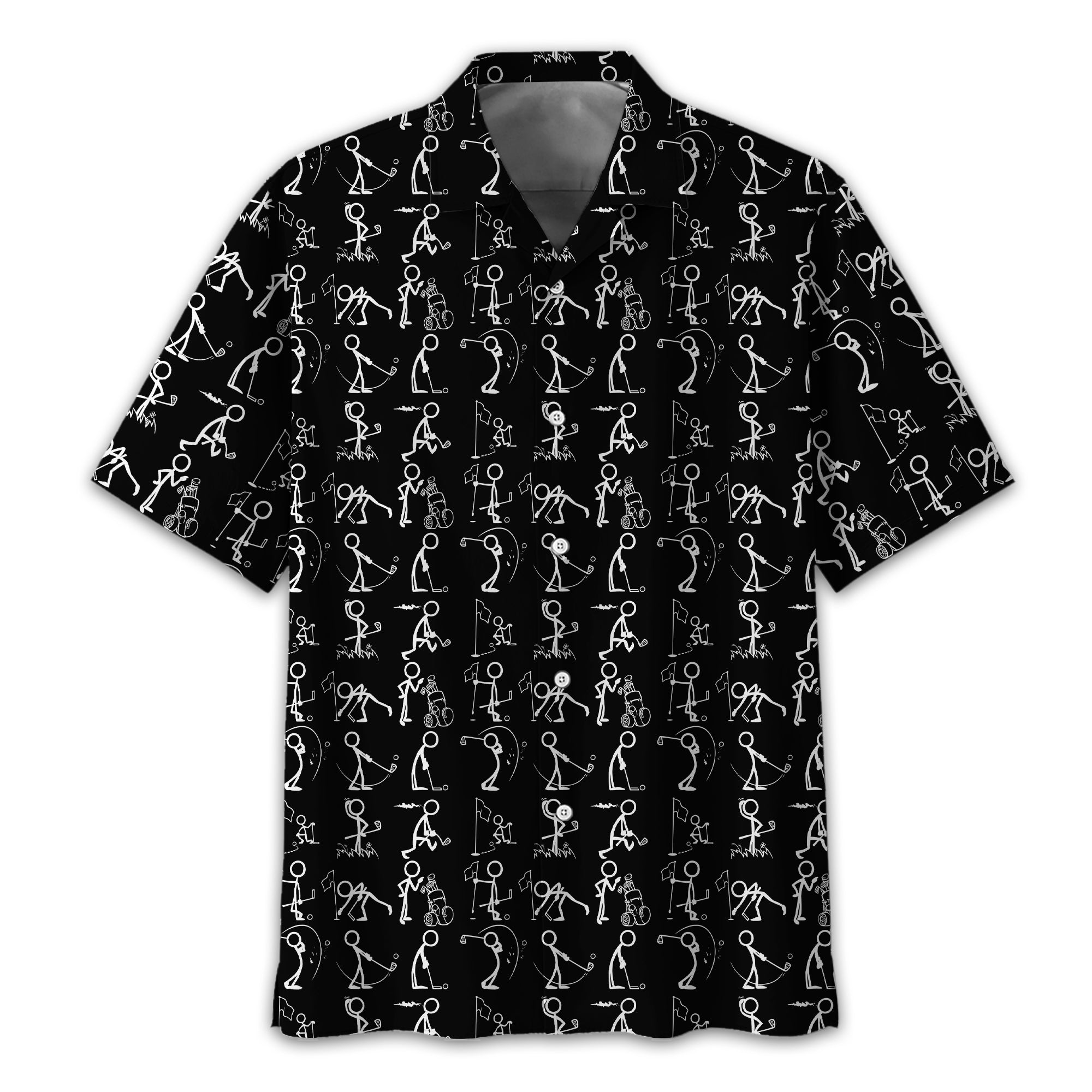 Black Golf Polo Shirt, Funny Golf Shirt, Gift For Golfers - Image 18