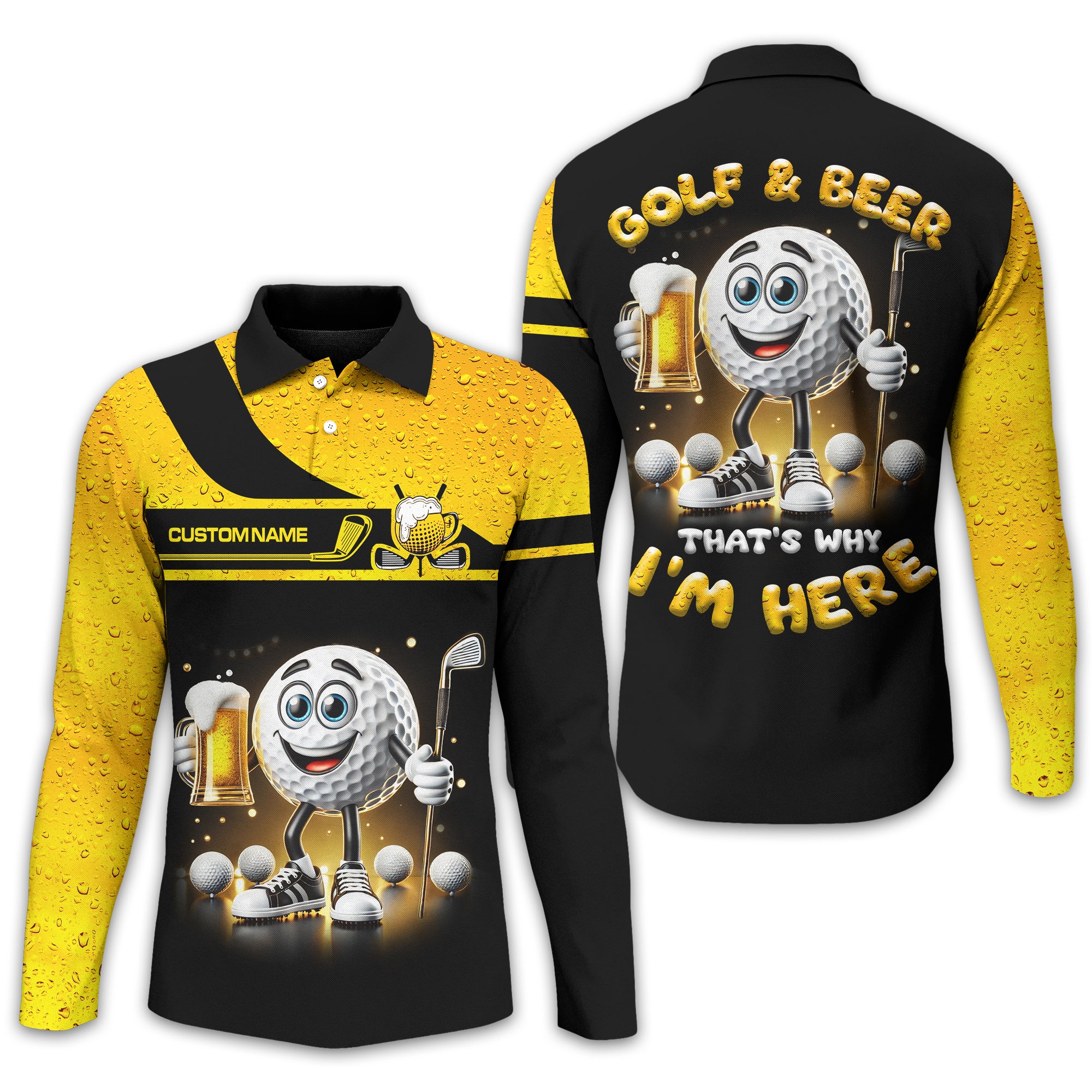 Golf And Beer Personalized Golf Polo Shirt, Golf Shirt, Gift For Golfers - Image 15