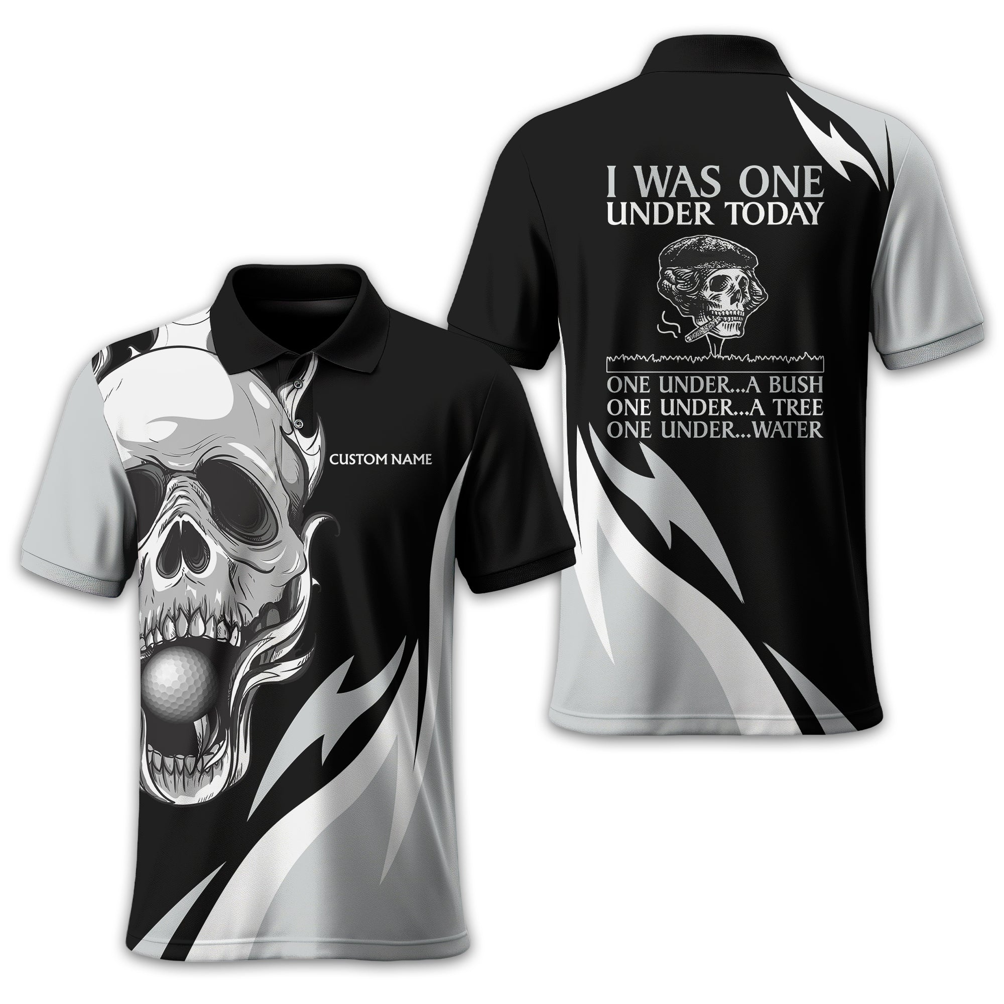 I Was One Under Today Personalized Golf Polo Shirt, Golf Shirt For Men, Gift For Golfers - Image 7