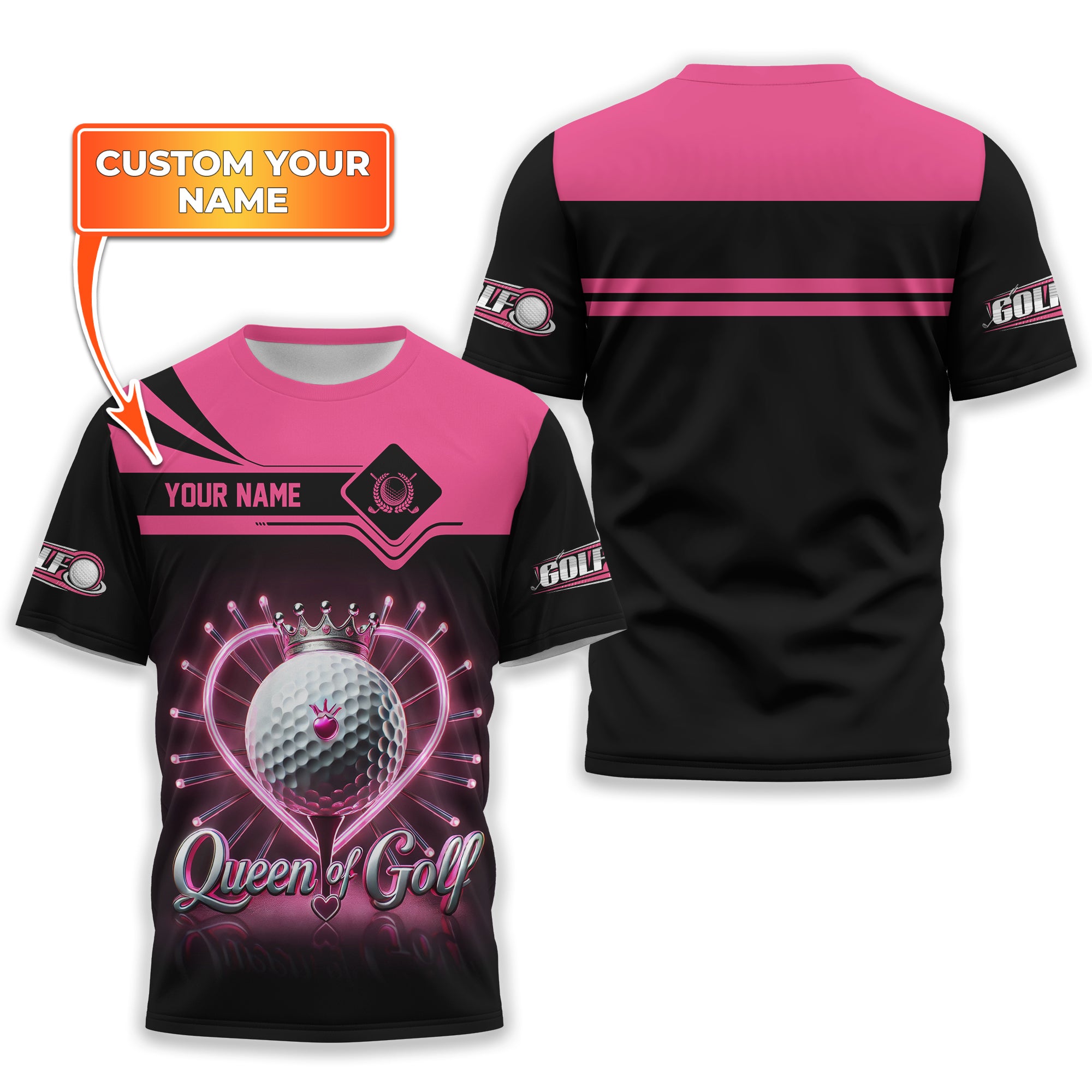 Queen Of Golf Custom Womens Golf Polo Shirt, Golfing Apparel, Womens Golf Gifts - Image 10