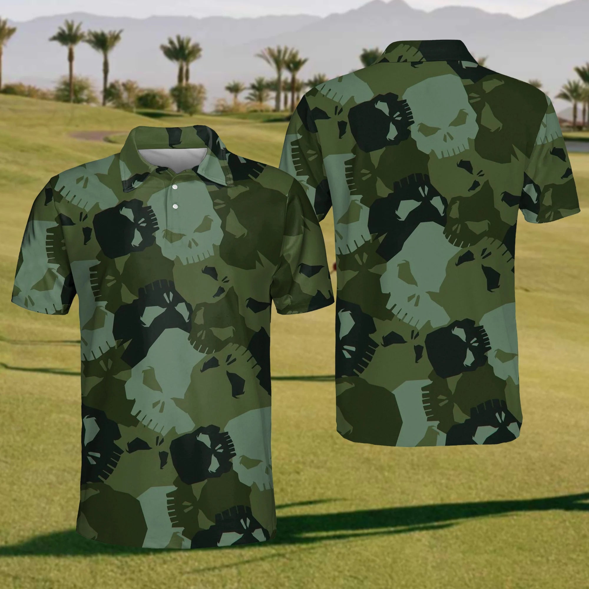 Make Par Not War Men's Golf Polo Shirt, Father Day Golf Gift