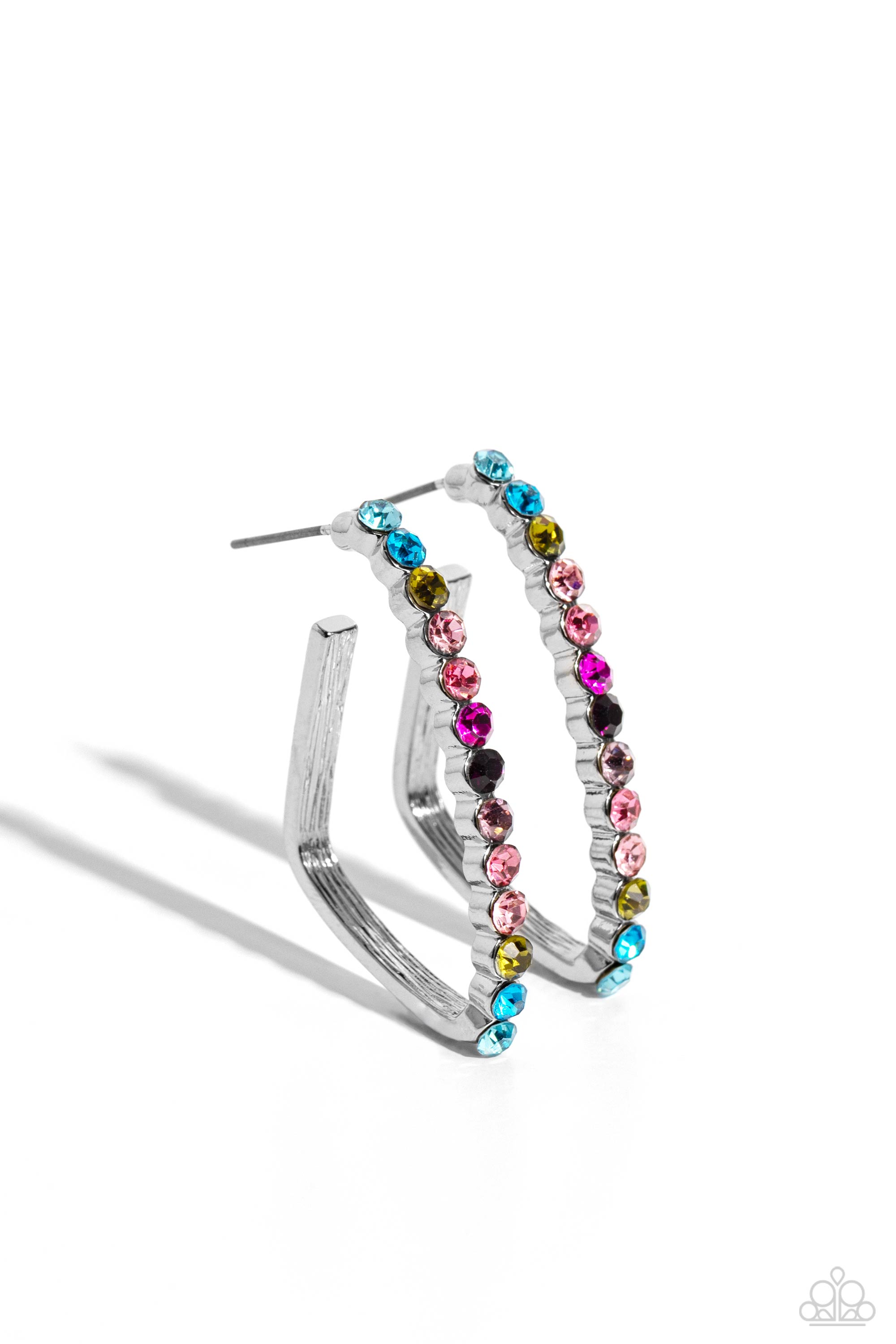 Triangular Tapestry - Multi Earring