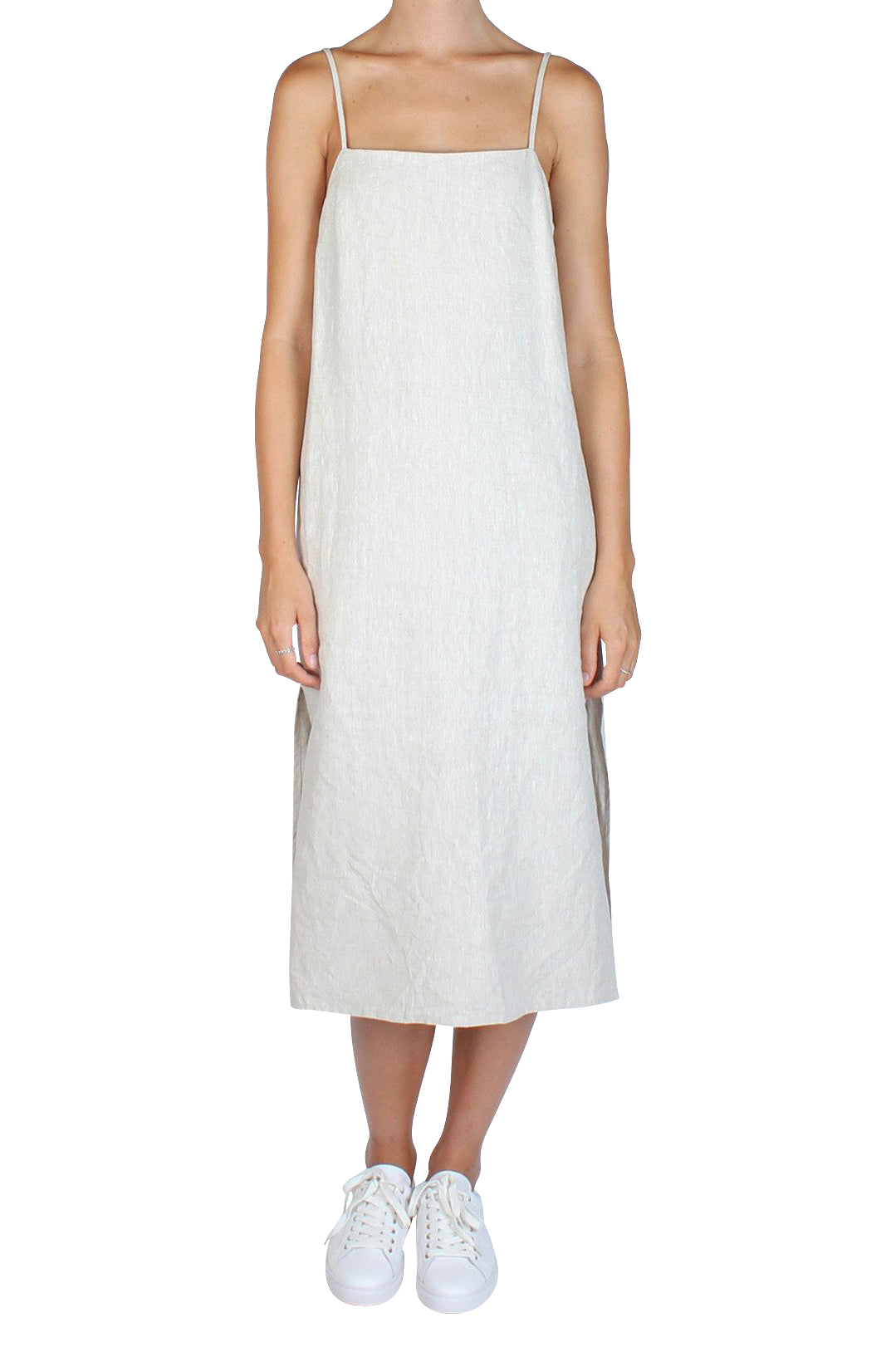 Staple Linen Dress Stone – Museum Clothing