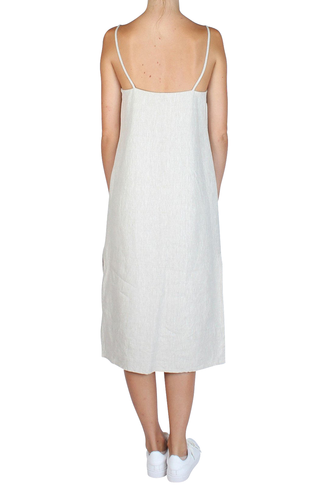 Staple Linen Dress Stone – Museum Clothing