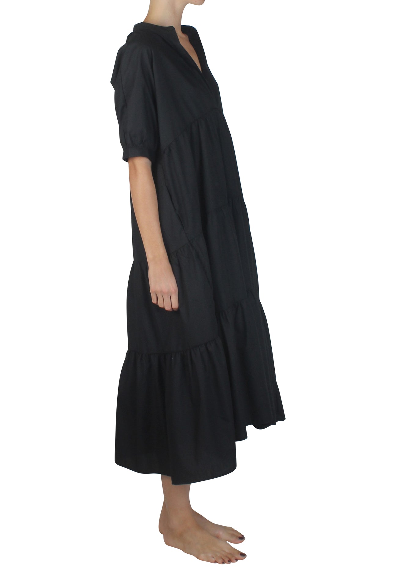 Sonya Midi Dress Black – Museum Clothing