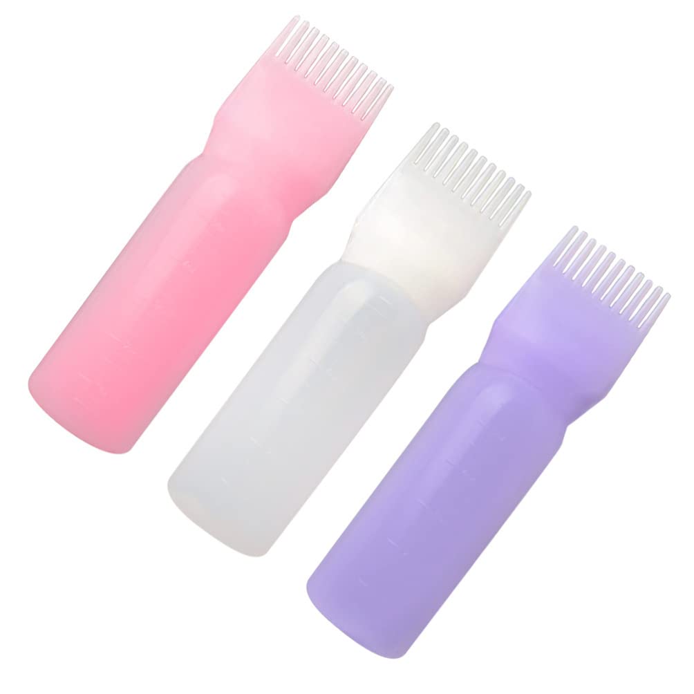 Lurrose 3pcs Root Comb Applicator Bottle Applicator Bottle for