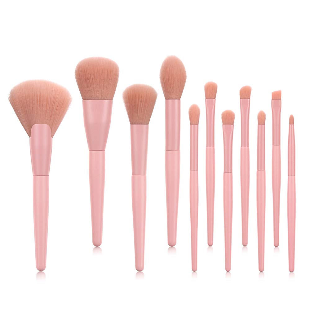 10 Pcs Multifunctional Foundation Brush Set, Gift Box Packaging, Travel Kabuki Brush for Women, Foundation Makeup Brush for Liquid, Buffing