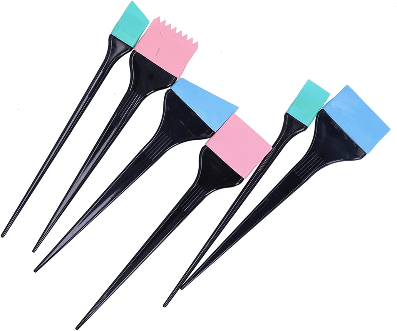 Hair Coloring Brush6pcs Silicone Hair Dye Brush Hair Colour Tint Brus   BABACLICK