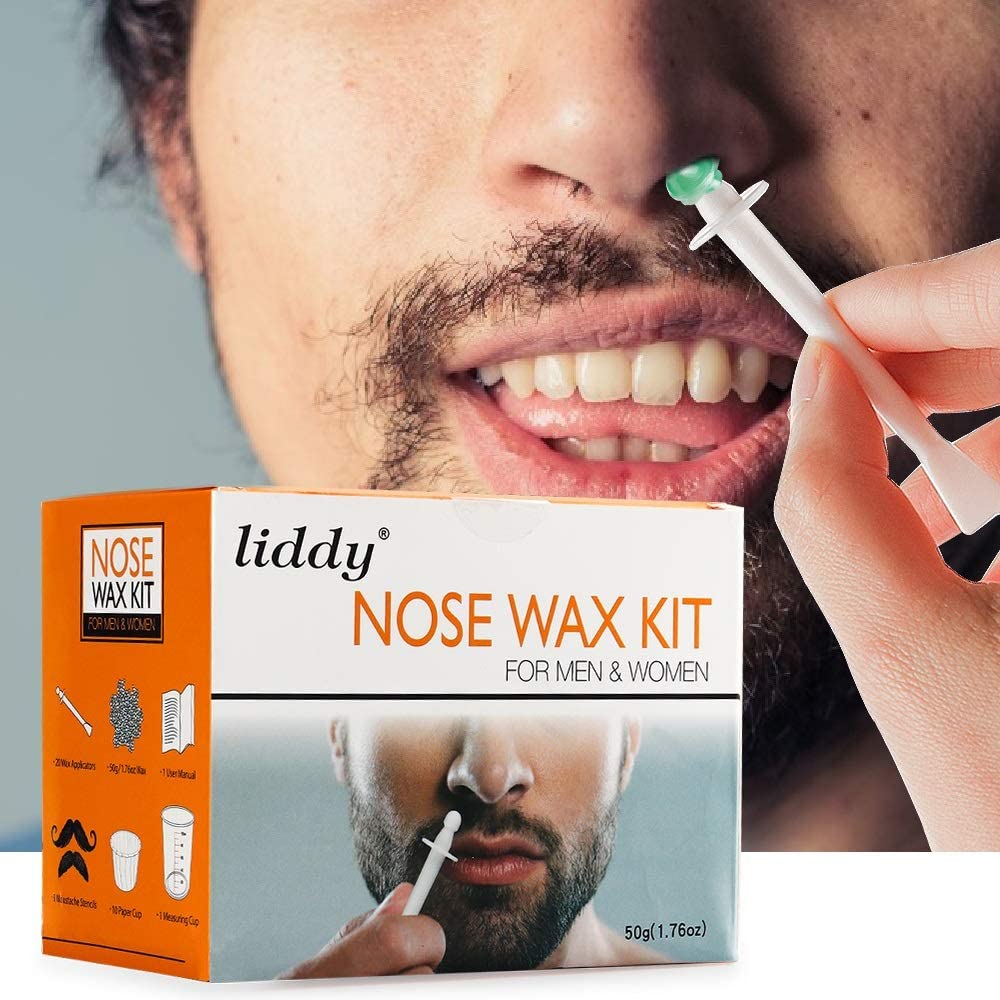 Nose Wax Kit for Men Women Yovanpur Nose Hair Waxing Kit with 100g Nose  Hair Wax Beads 1520 USES 20 Applicator 15 Mustache Protector 10 Paper  Cups 1 Measuring Cup  Easy Quick and Painless