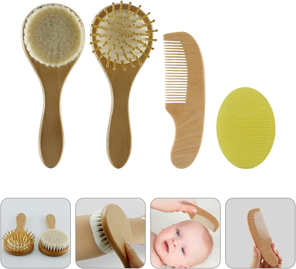 Catalaya Baby Hair Brush and Comb Set for Newborns India  Ubuy