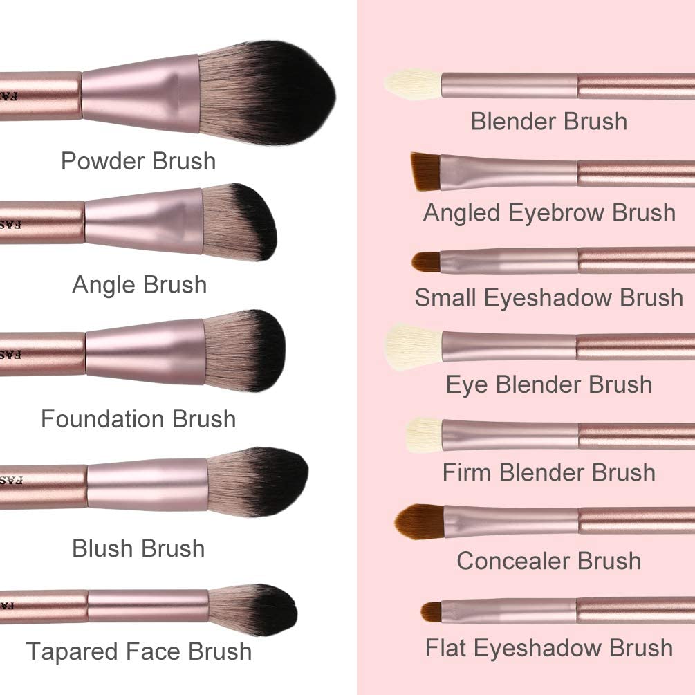 ego Opnieuw schieten armoede Makeup Palette Brushes Set,12Pcs Pro Premium Synthetic Make up Brush + –  BABACLICK