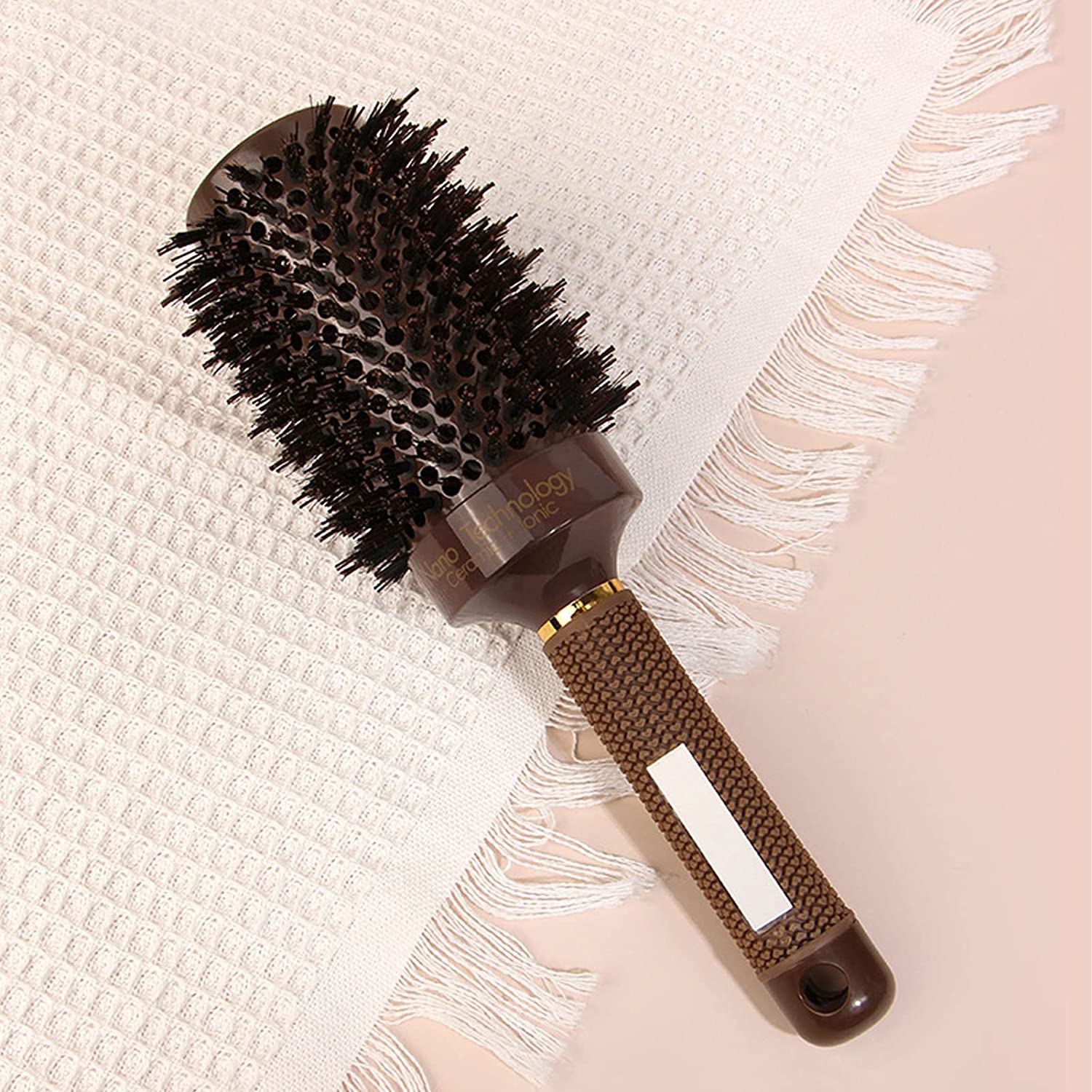 Xester Black Rectangular Cushion Brush With Round Blow Drying Roller Hair  Brush And Rat Tail Comb Combo Of 3  JioMart