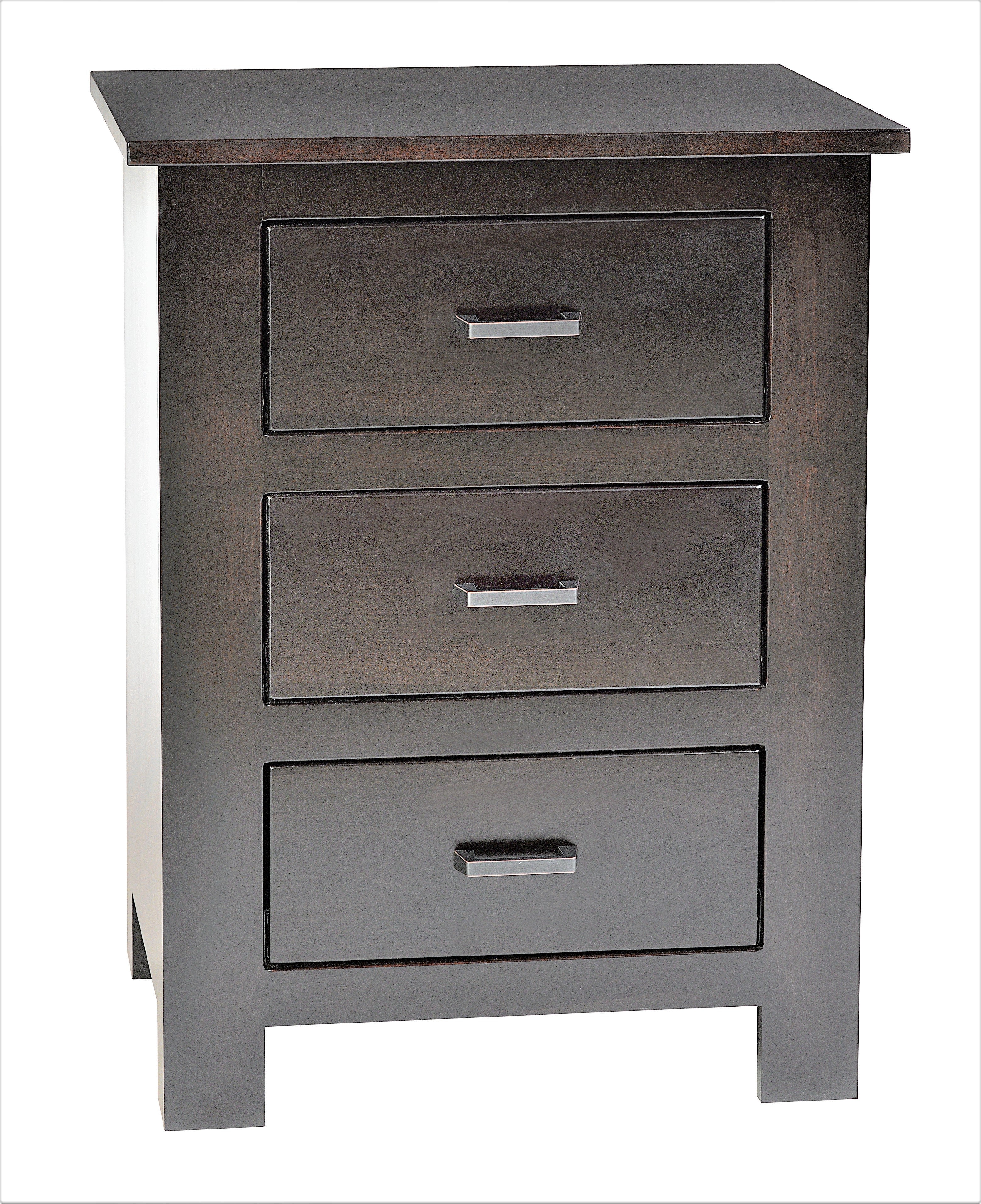 Horizon Shaker 3 Drawer Night Stand Against The Grain