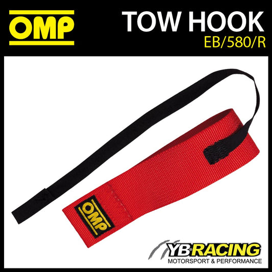 EB/572 OMP RACING FLAT ALUMINIUM TOW HOOK YELLOW for RACE/ROAD