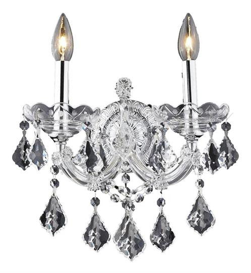 Wall Sconce (4 Light Contemporary Crystal Wall Sconce)-A - LimeLight Lamps