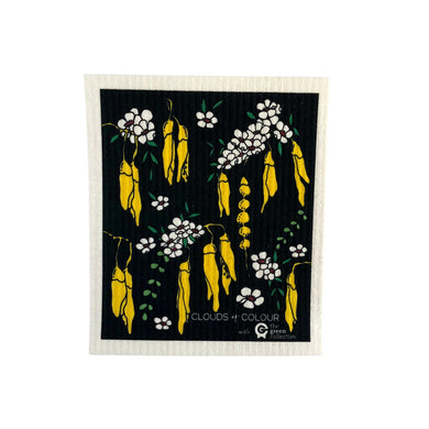 Swedish Dishcloth SPRUCE - Kowhai by Clouds of Colour