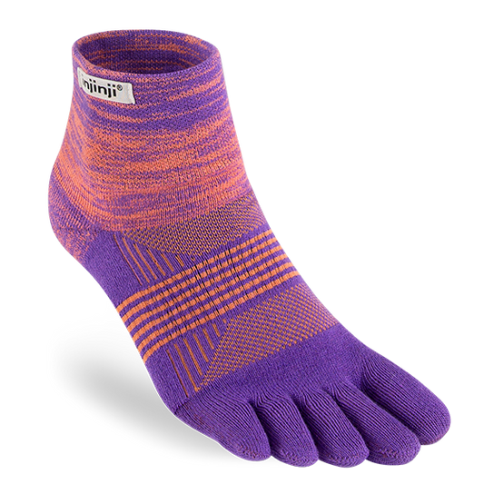 Injinji Trail Midweight Mini-Crew Trail Running Toe Socks - Marina