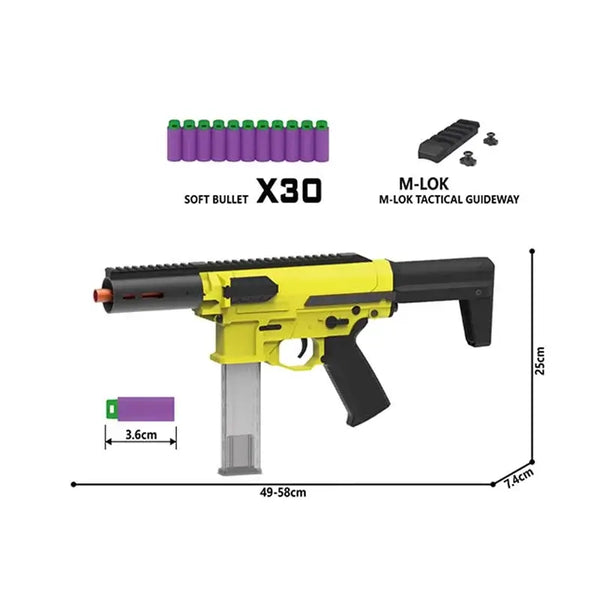 zius bk-2s nerf aeg blaster zize