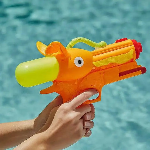 play water gun at a pool