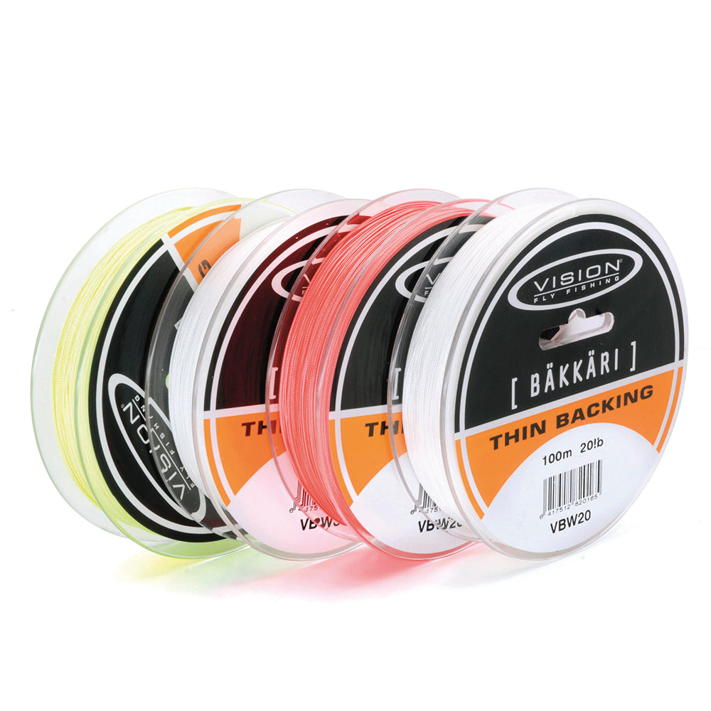 20 lb Braided Dacron Fly Line Backing 500 Yards Bright Orange