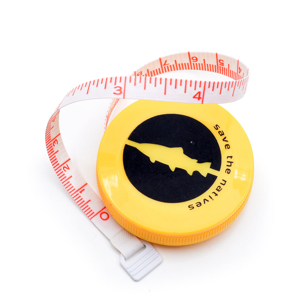 Wild Water Fly Fishing Retractable Zinger with Tape Measure (in/cm)