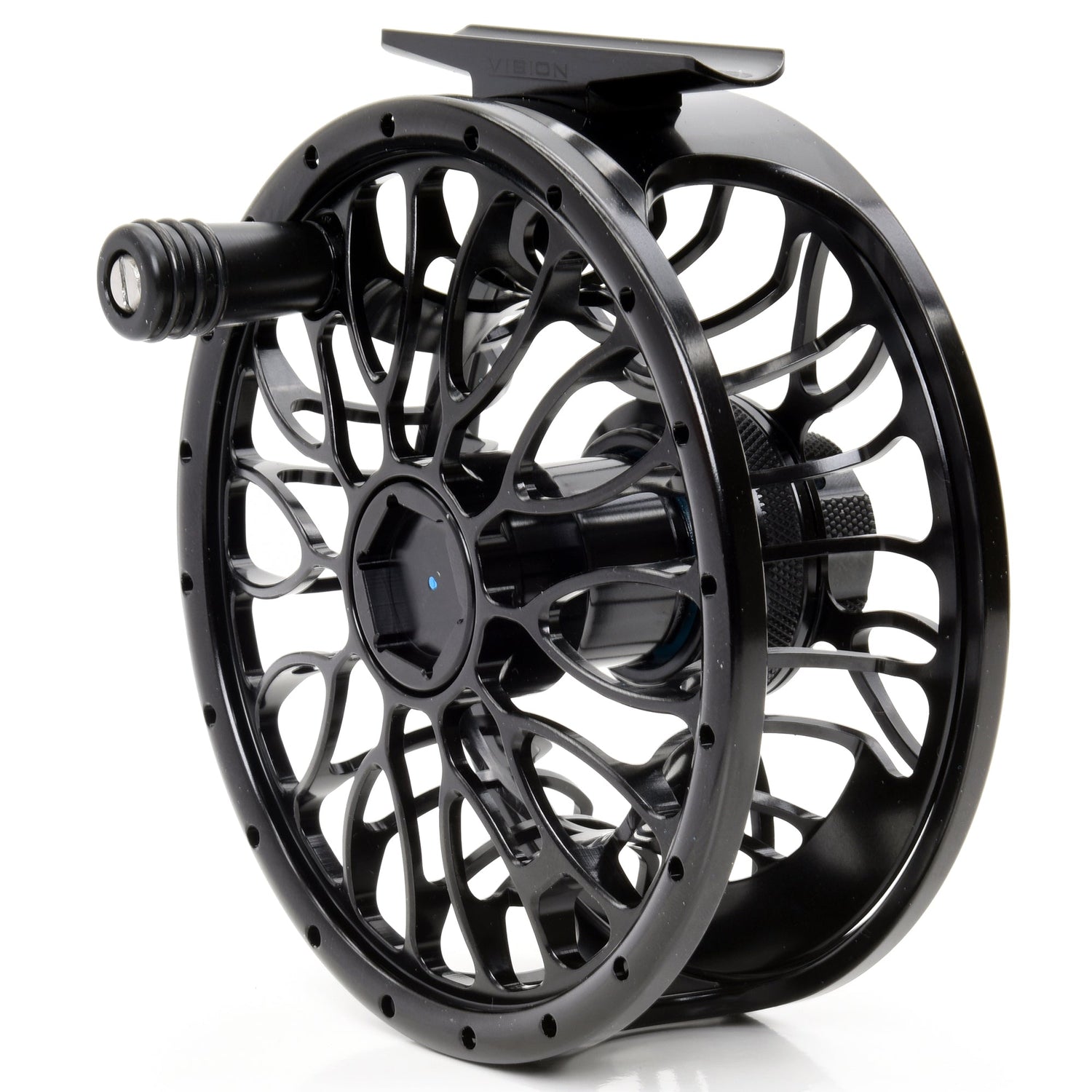 New Fly Reel Diameter 60mm Arbor Transparent White/Black Aluminum Fly  Fishing Reel Right hand 2023 On Sale