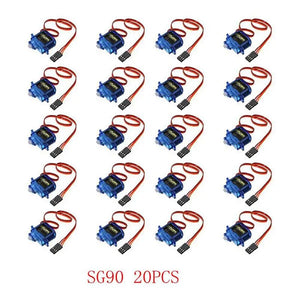 SG90 Mini Gear Micro Servo 9g 1.6KG Mini For RC RC 250 450 Airplane Helicopter Car Vehicle Boat Models Spare Parts  4/5/10/20PCS - QX-Motor