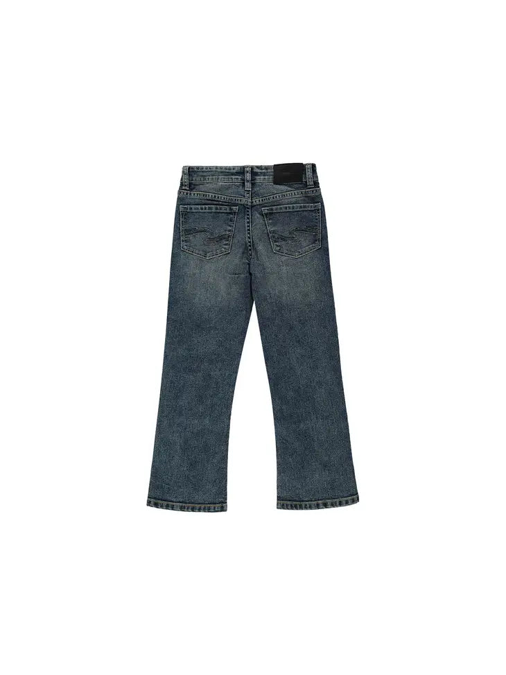 Silver Boys Boot Cut Demin - Medium Wash