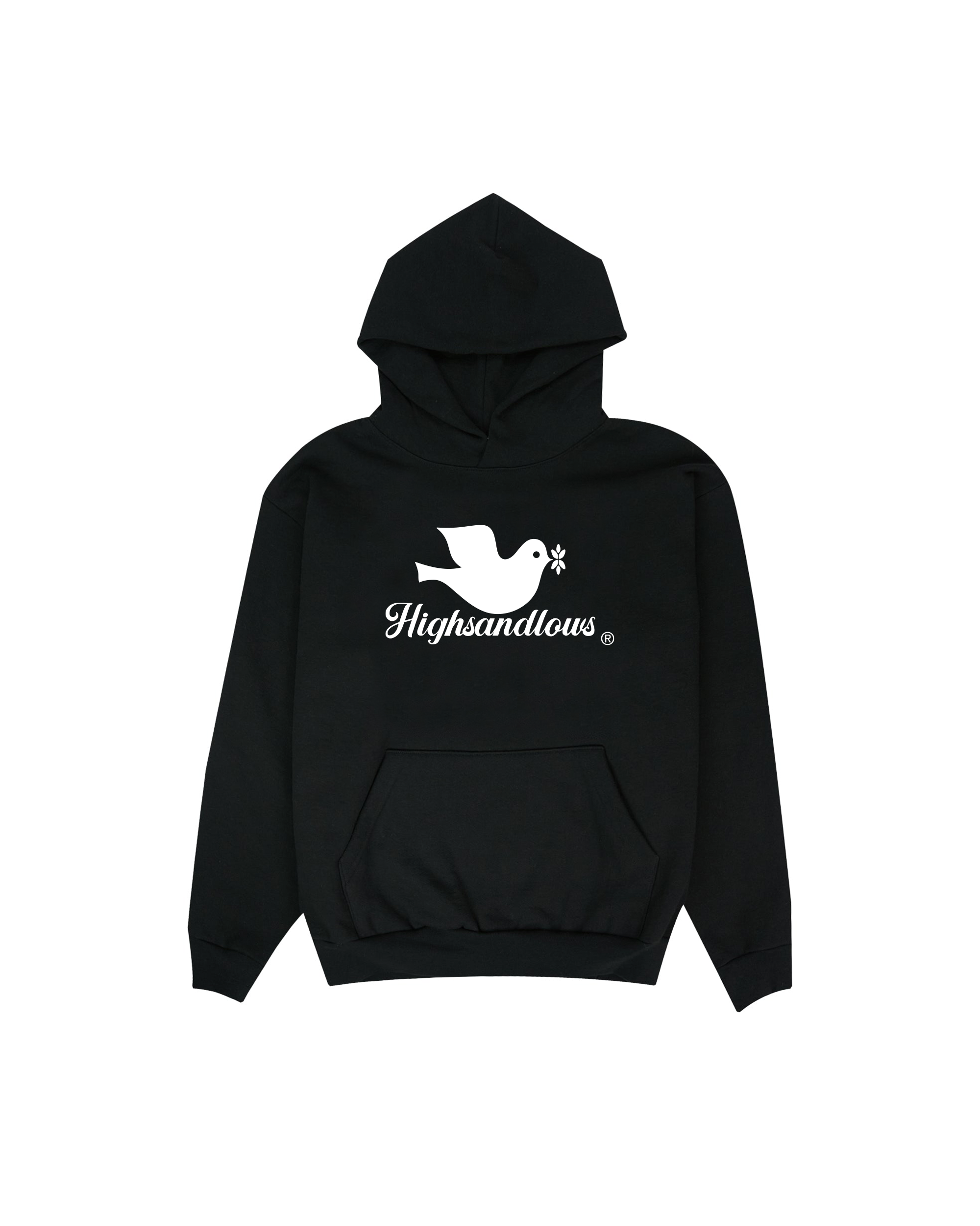 Flying High Hooded Sweatshirt - Black – HIGHS AND LOWS