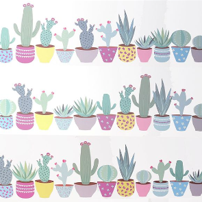 Cactus wall stickers