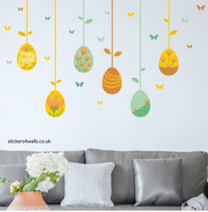 easter egg wall stickers