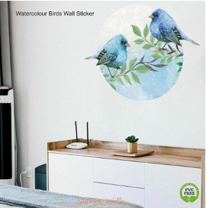 Blue bird wall sticker