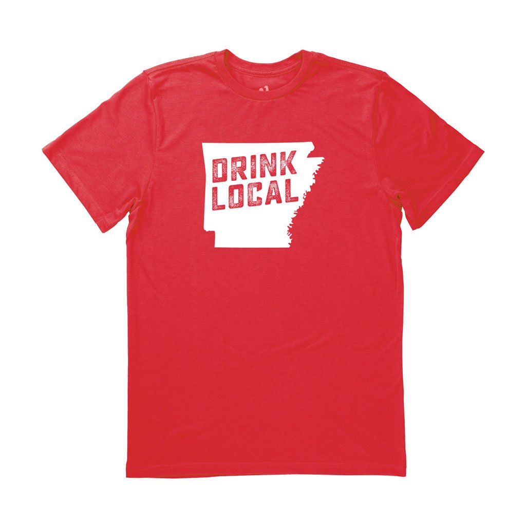 Men's Arkansas Drink Local State Tee
