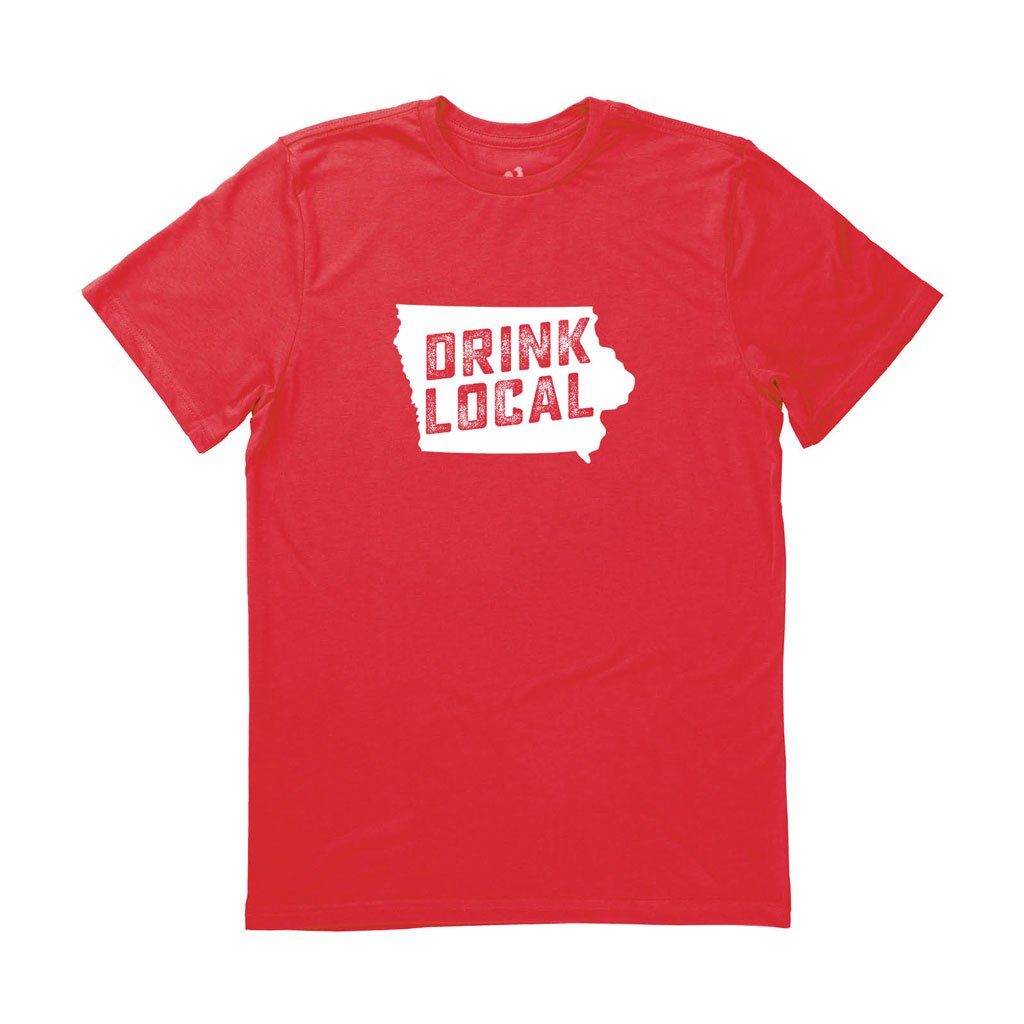 Men's Iowa Drink Local State Tee