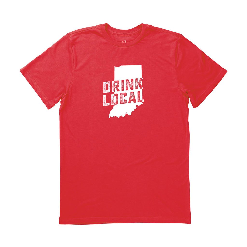 Men's Indiana Drink Local State Tee