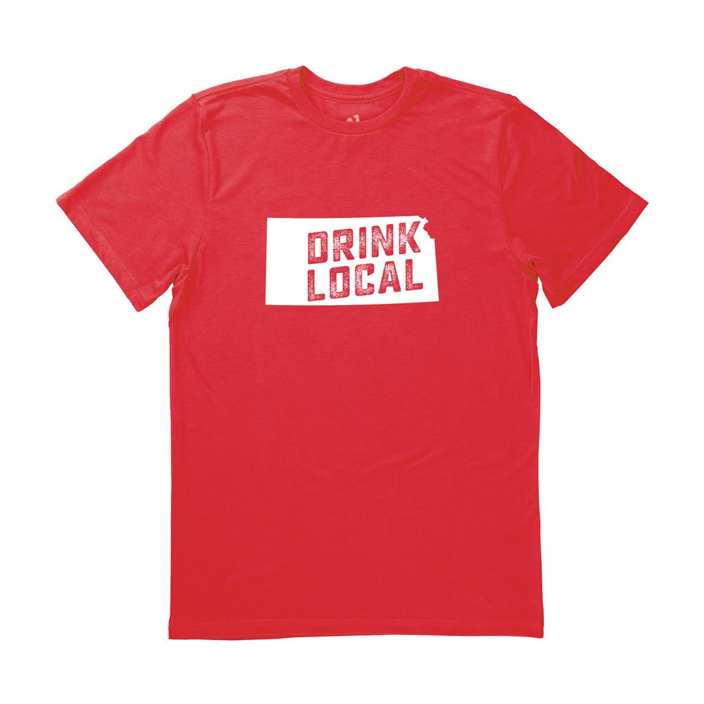 Men's Kansas Drink Local State Tee