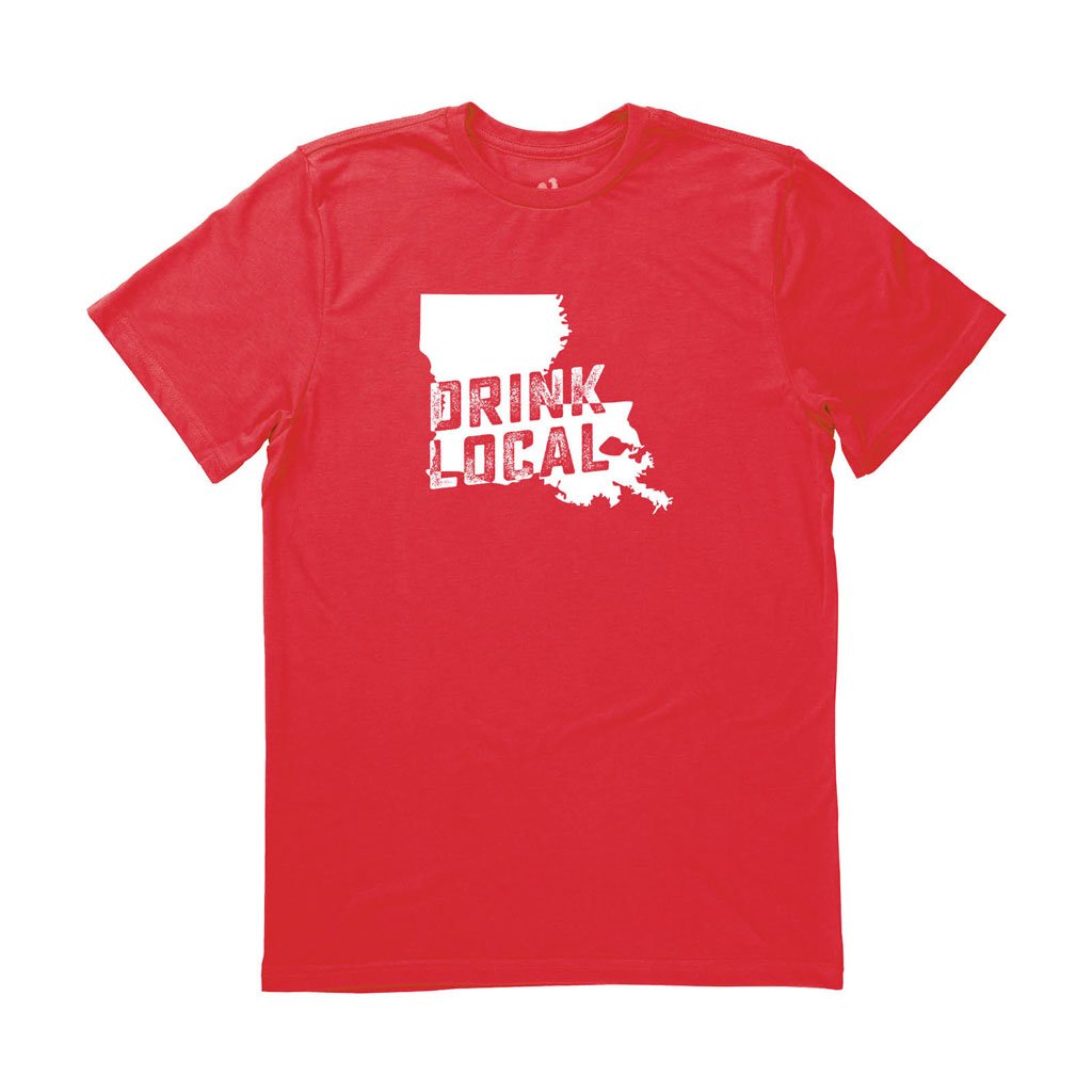 Men's Louisiana Drink Local State Tee