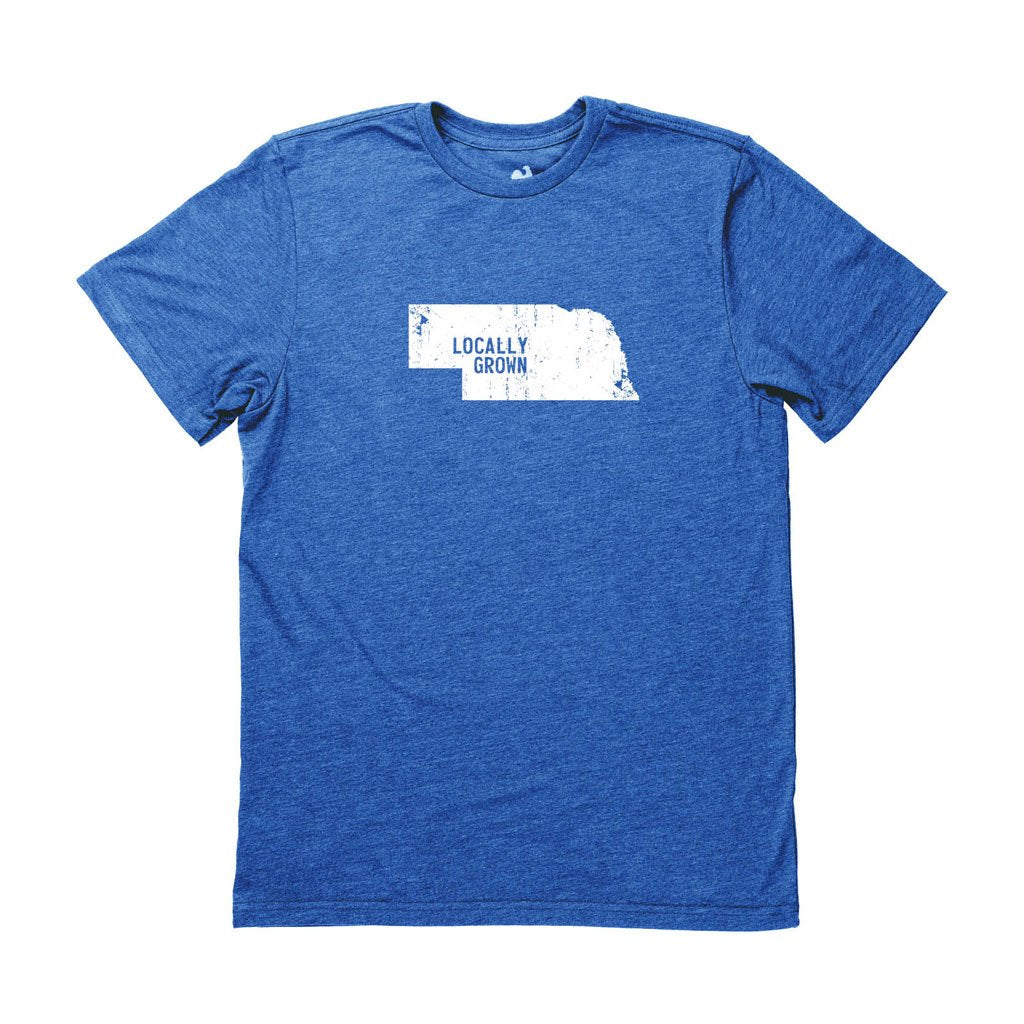 Men's Nebraska Solid State Tee - Locally Grown Clothing Co.