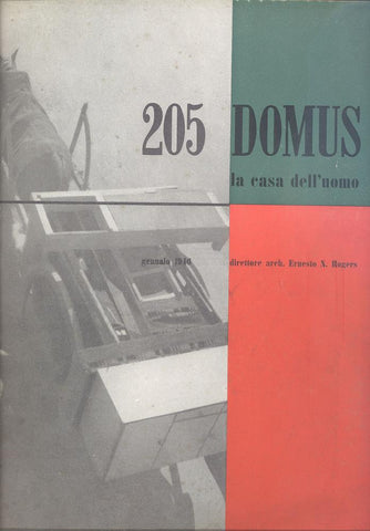 rivista Domus Gio Ponti numero 205 mobile scandinavo