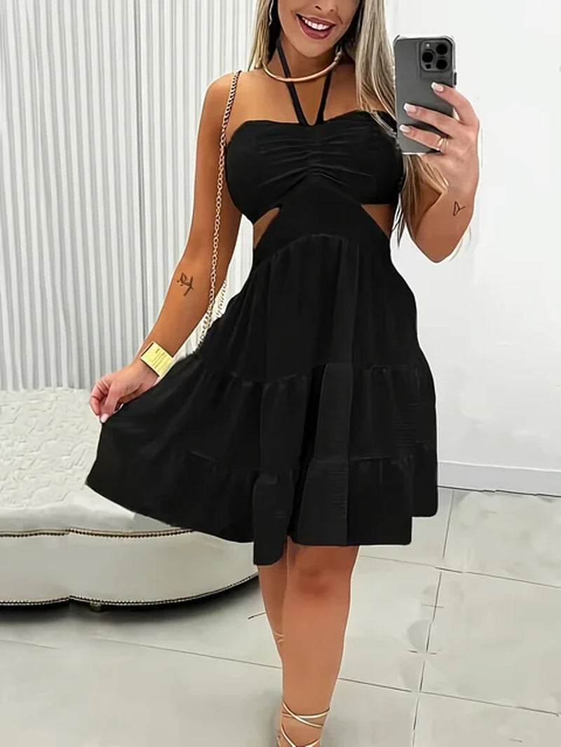 Chic Off-Shoulder Sleeveless Dress for Women