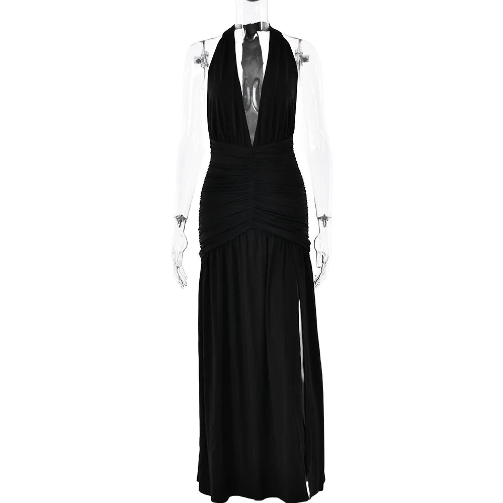 Summer Sexy Backless Split Long Dress for Women - Image 7