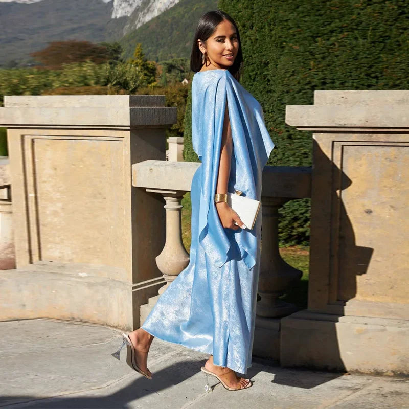 Stylish Summer Two Piece Set with Batwing Sleeve Top - Image 5