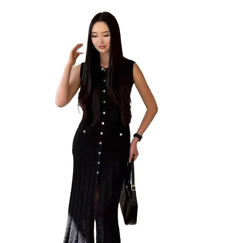 Summer Elegant Lace Patchwork Casual Long Dress Women - Image 7