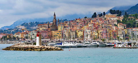 Sea view of the French Riviera