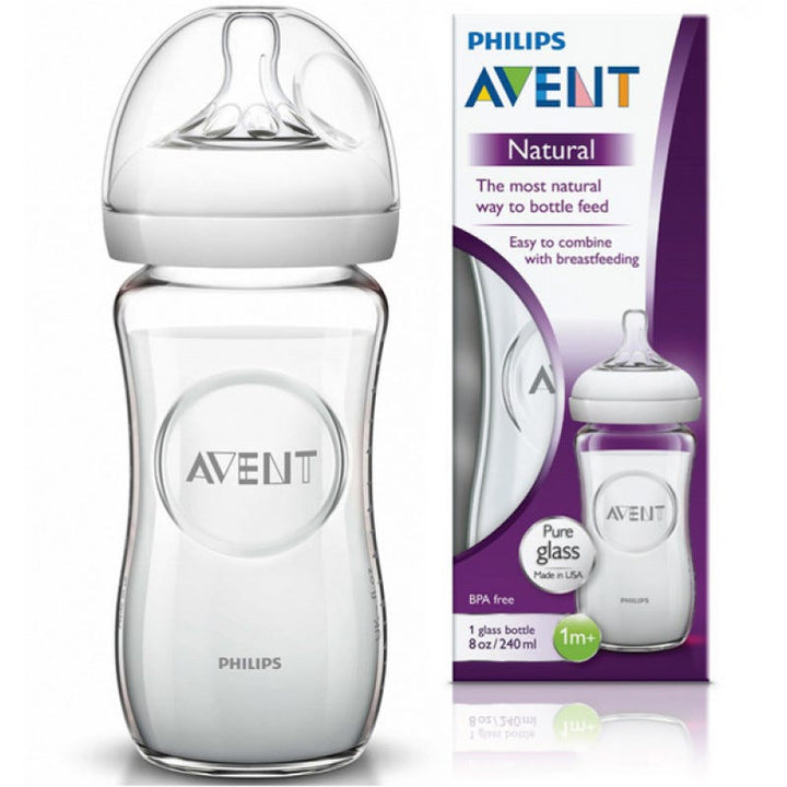 Philips Avent Natural Glass Baby Bottle - 240 ml