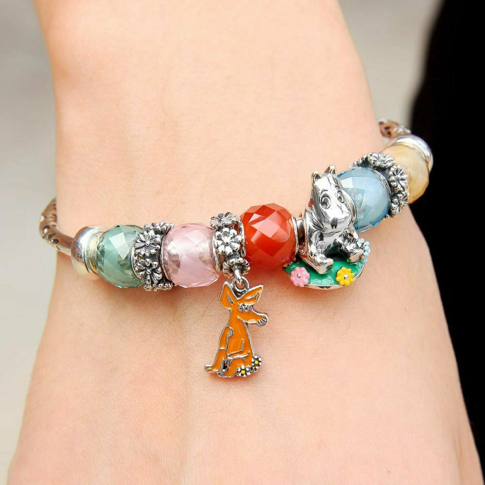 Snorkmaiden and Moomintroll Gold Bracelet - Moress Charms - The